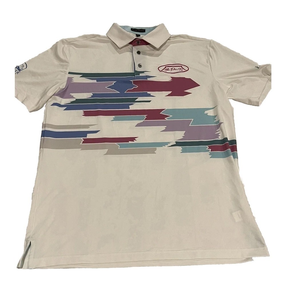 Blue Quail Shirt Mens L Large Polo Performance Golf Tennis Casual